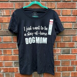 New Dog Mom Black T-Shirt
